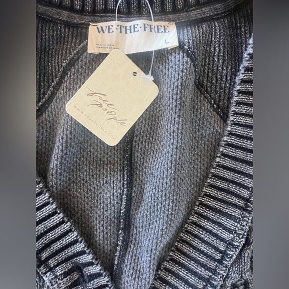Free People We The Free Snapshot Cable Cardi - Picture 7 of 8